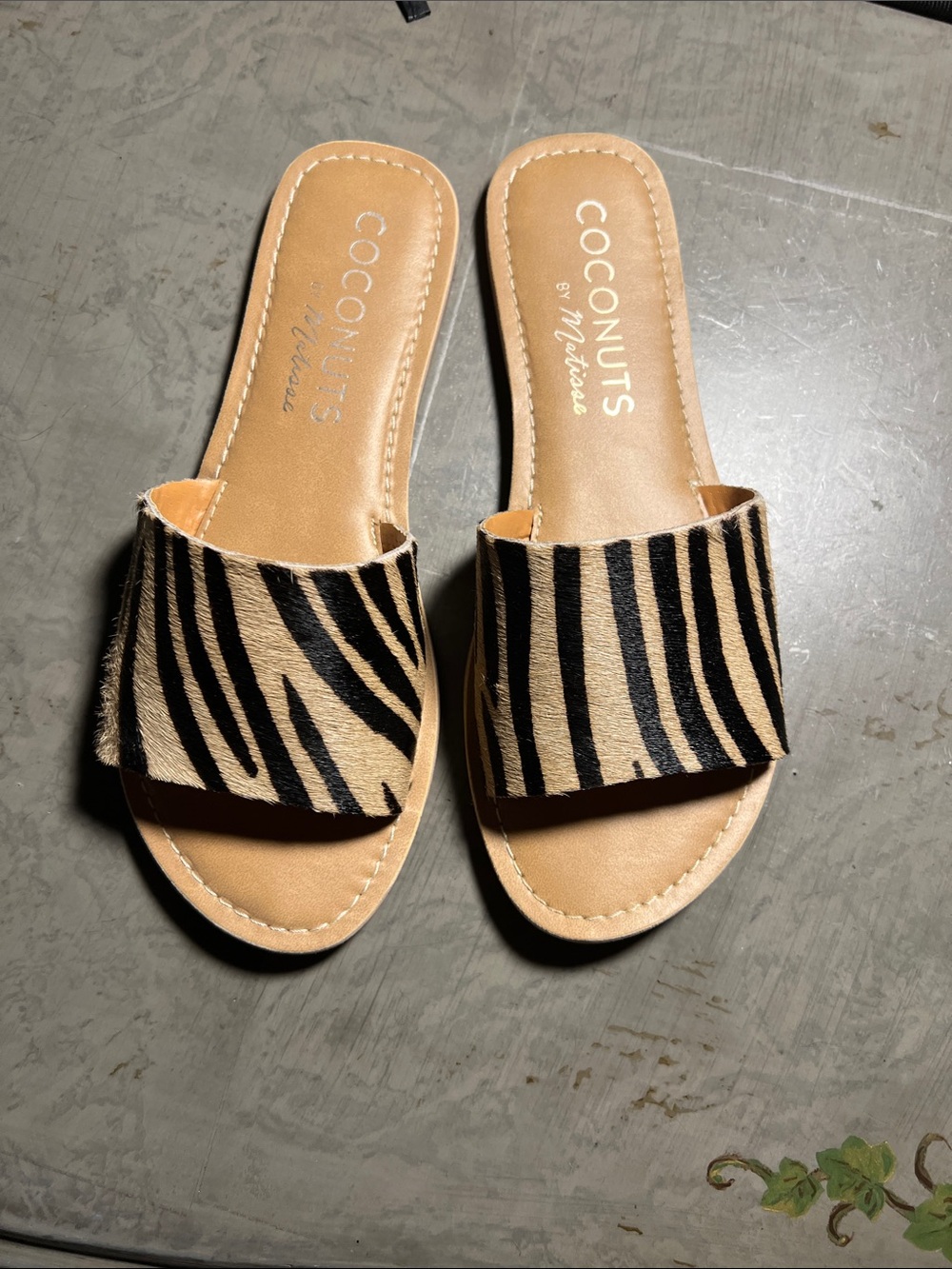 Calf hair Sandals
